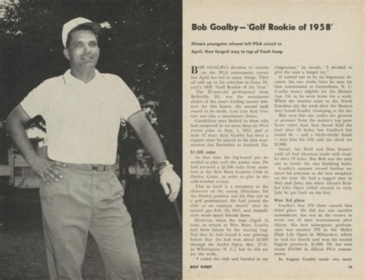Bob Goalby Net Worth, Age, Height, Bio, Birthday, Wiki!