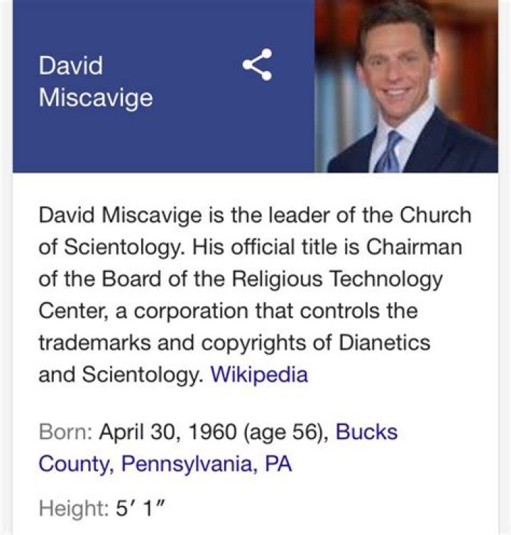 David Miscavige Net Worth, Age, Height, Bio, Birthday, Wiki!