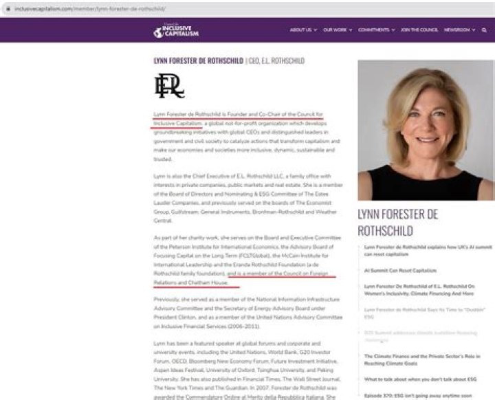 Lynn Forester De Rothschild Net Worth, Age, Height, Bio, Birthday, Wiki!