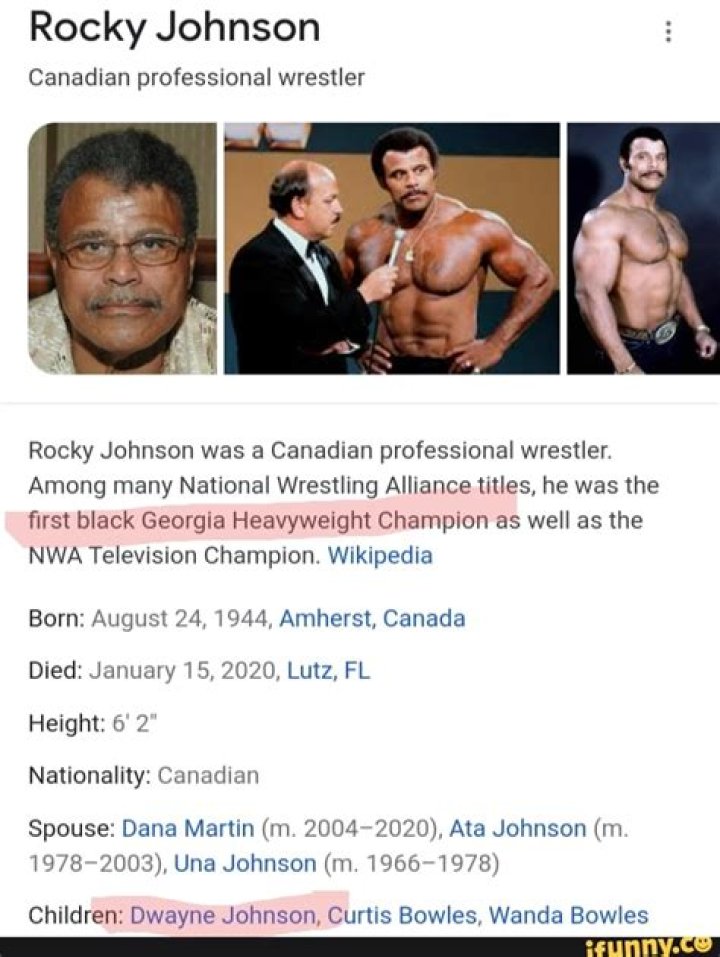 Rocky Johnson Net Worth, Age, Height, Bio, Birthday, Wiki!